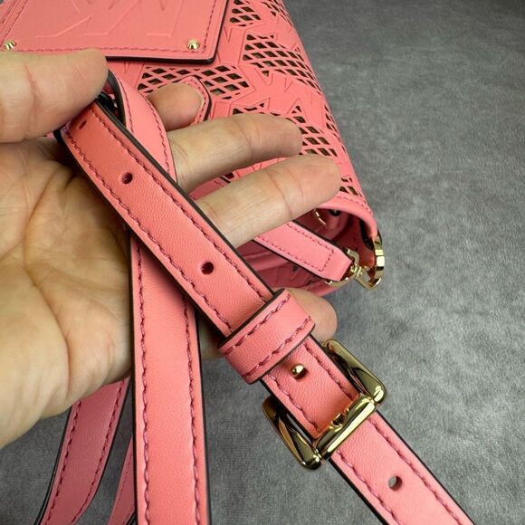 Michael Kors Kimber Small 2-in-1 Logo Embossed and Perforated Tote Bag NWT - Picture 7 of 13